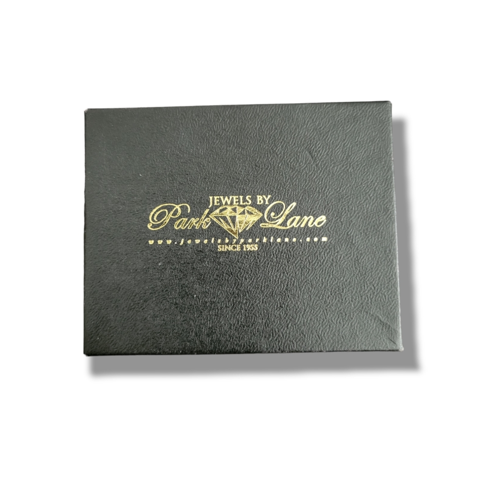 Park Lane | Sophisticated Gold Tone Crystal Embedded Hinged Bracelet - Picture 9 of 12